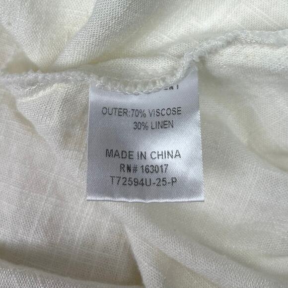 Princess Polly White Linen Tiered Layered Smocked Ruffle Peasant Mini Skirt Sz 4 - Picture 7 of 7